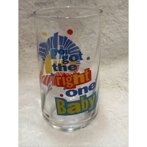 VINTAGE 1990'S "Uh Huh You Got The Right One Baby" RAY CHARLES DIET PEPSI GLASS